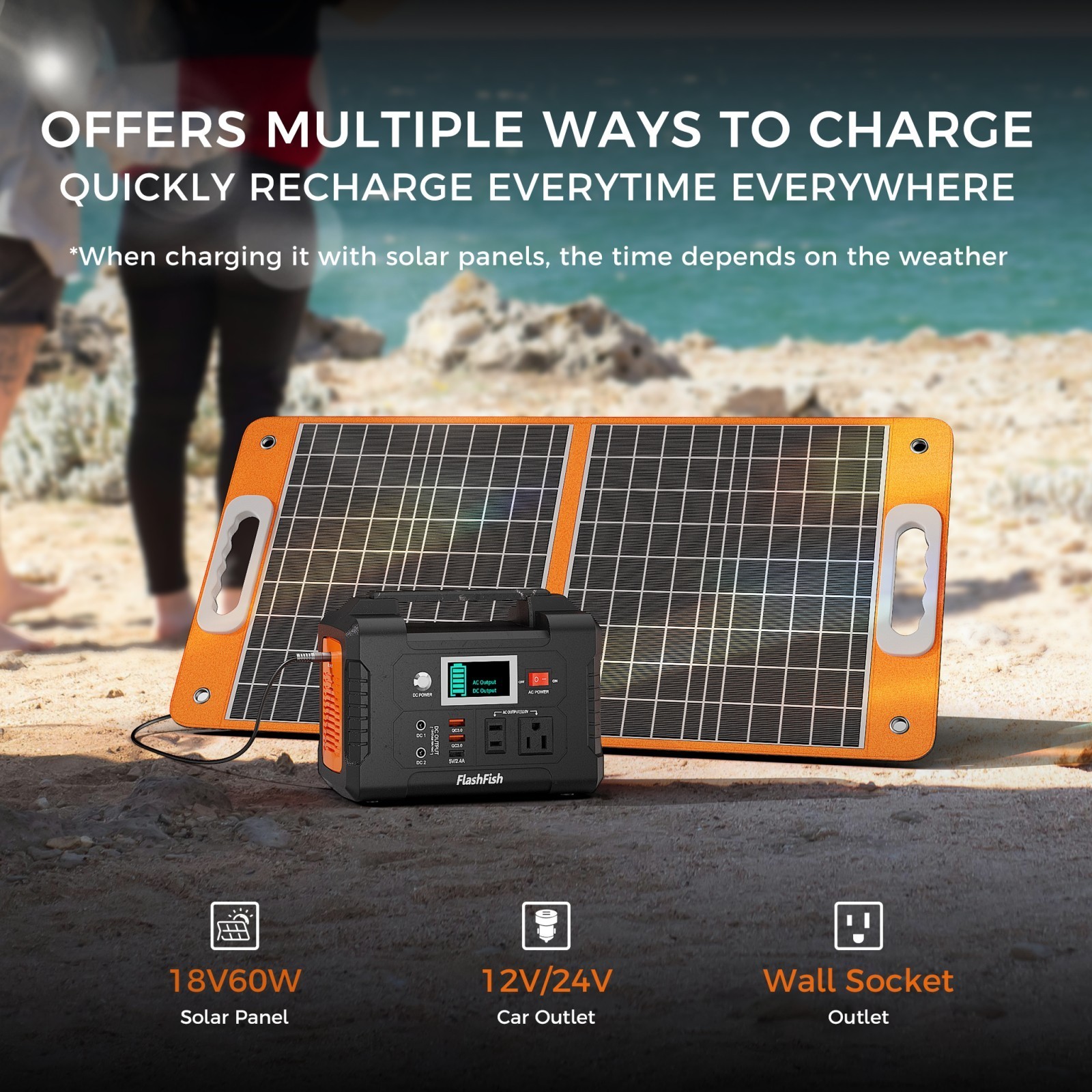 200W 151Wh Battery Power Generator Portable Power Station for Outdoor Travels