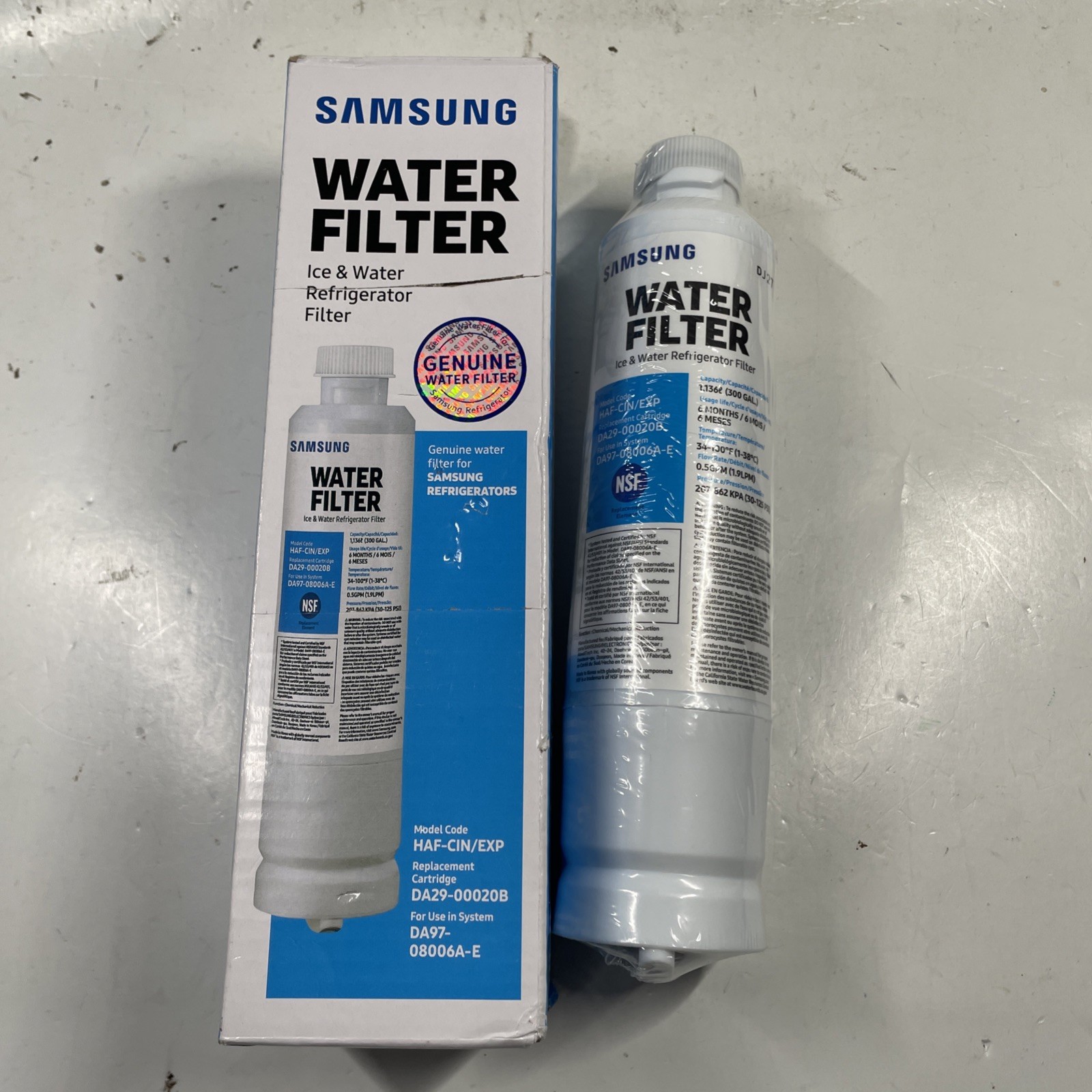 Lot Of 2 Genuine Samsung DA29-00020B HAF-CIN/EXP fridge water filter