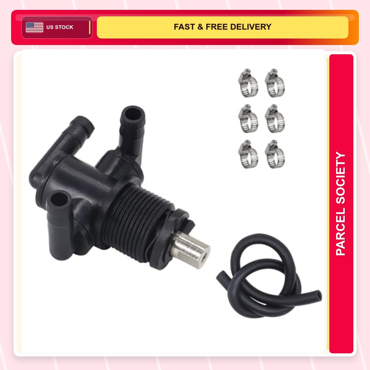 New Way Machined 1.0 Count 3 Petcock Tank Fuel Shut-off Valve Switch Polaris Atv
