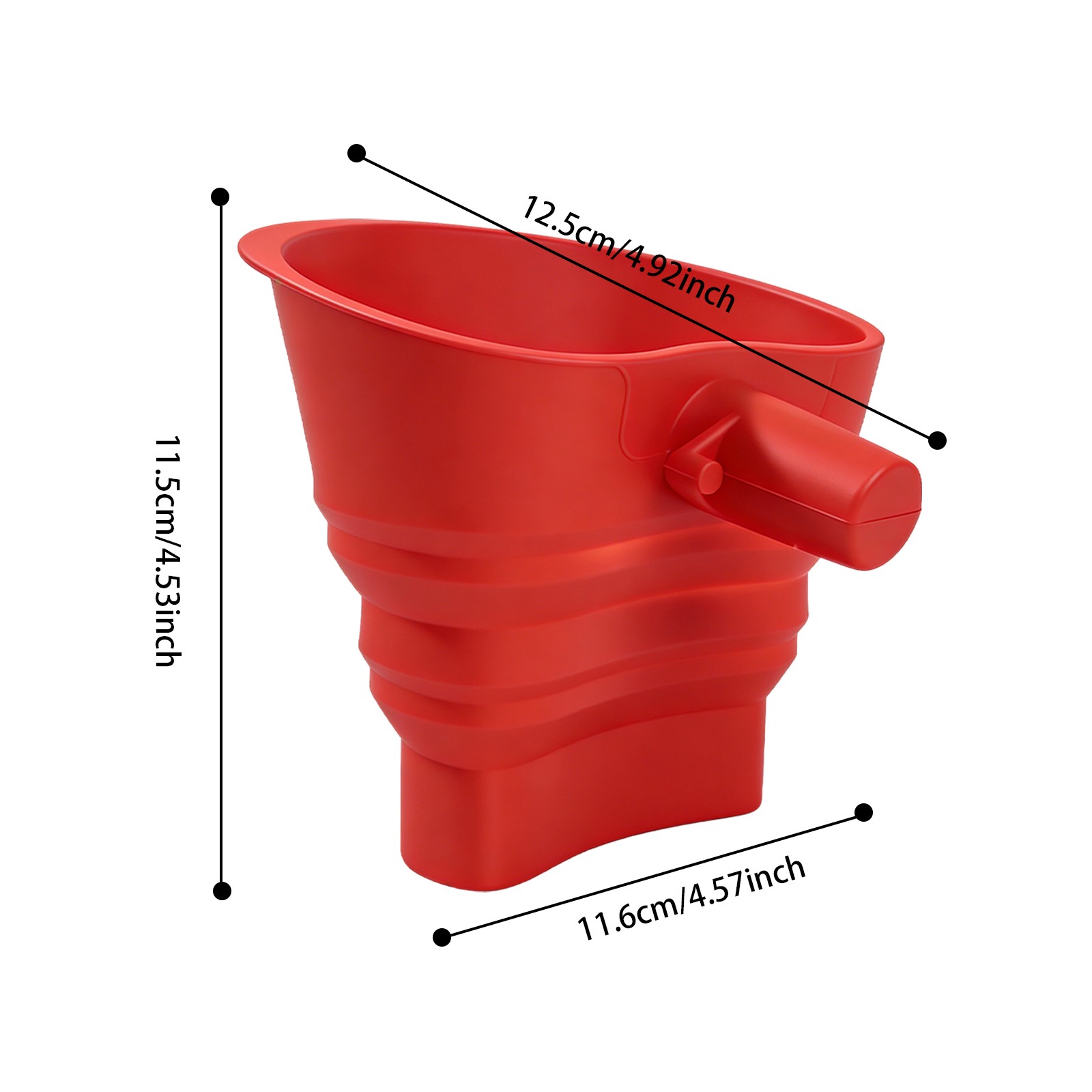5.32*5*5.32in Flour Funnel for Kitchen Stand Mixer, Flour Funnel for Egg Liquid