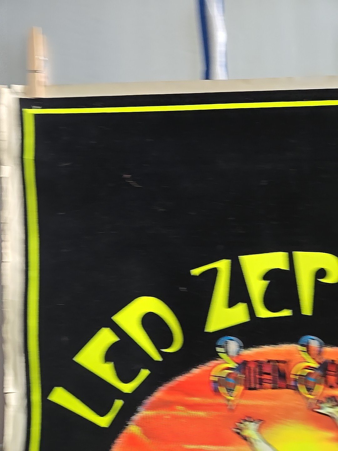 “Led Zeppelin – #817 Swan Song” Velvet Flocked Blacklight Poster, 23″x35″, Used
