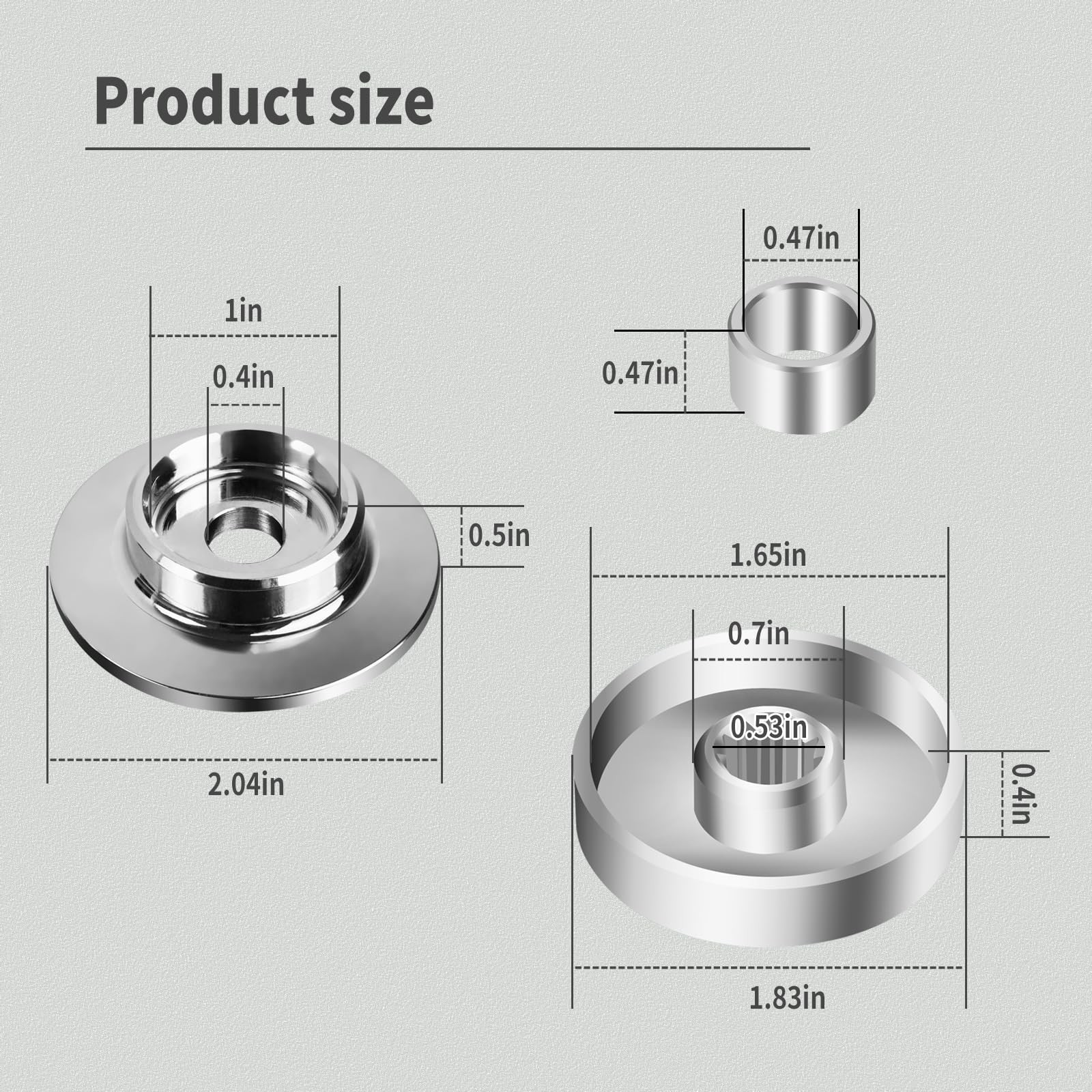 AQBB Blade Kit Hardware Compatible with Echo SRM Trimmer white