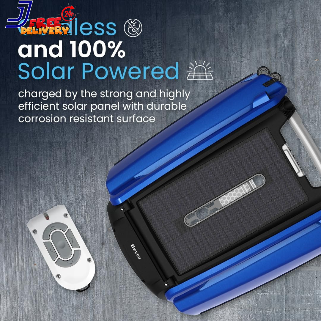 Solar Powered Automatic Robotic Pool Surface Skimmer Cleaner with 24/7 Continuou