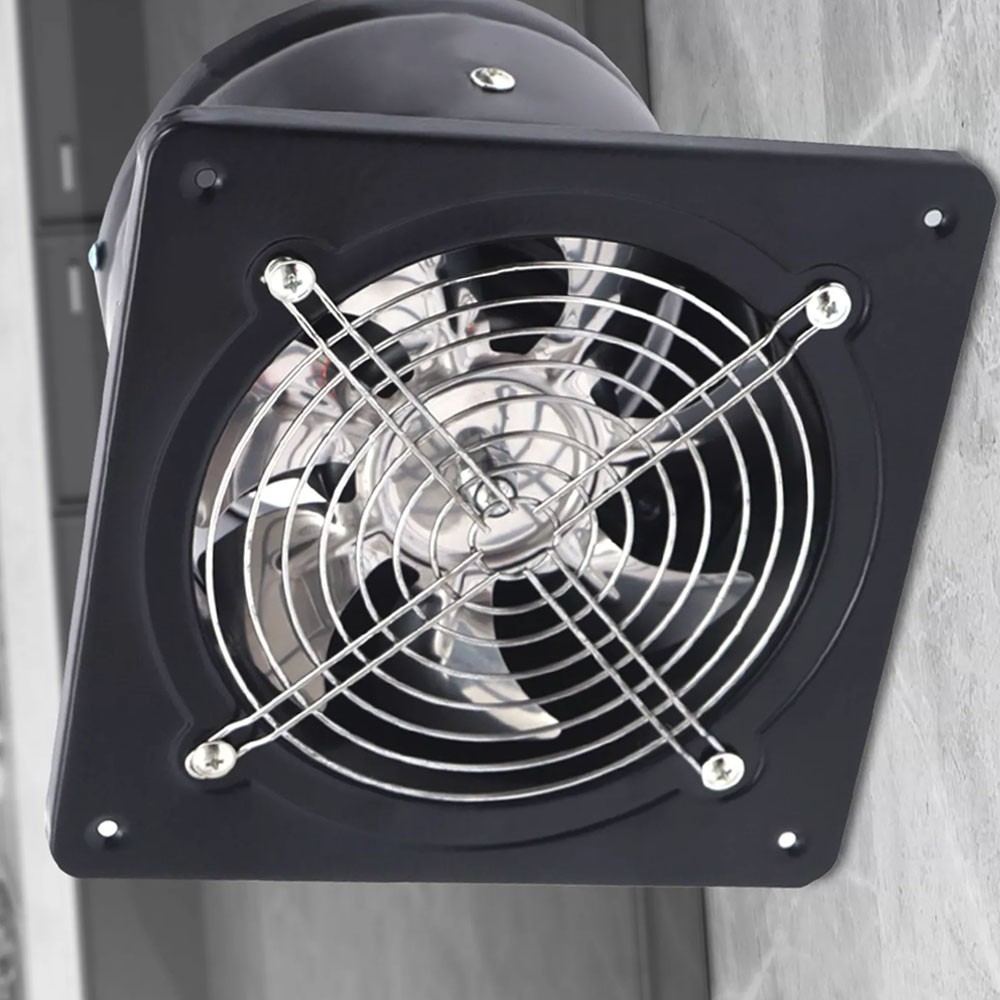 6″ Exhaust Fan Ventilation Extractor Fan 110V 6Inch Wall-Mounted Square Blower