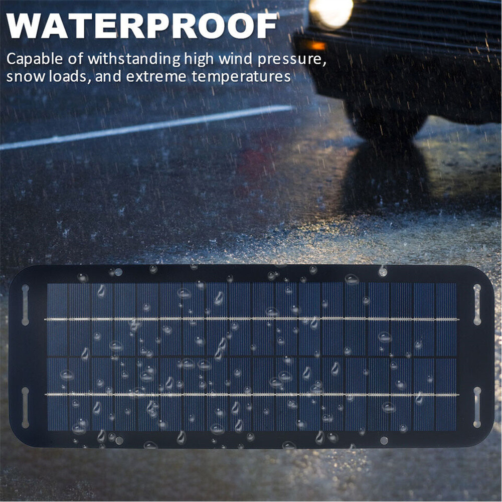60W Solar Panel 12V Trickle Charger Battery Charger Kit Maintainer Boat Car RV