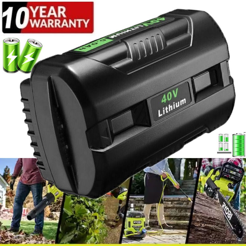 For Ryobi 40 Volt 5.0Ah Battery High Capacity Lithium-Ion OP4050 OP4060 OP40501