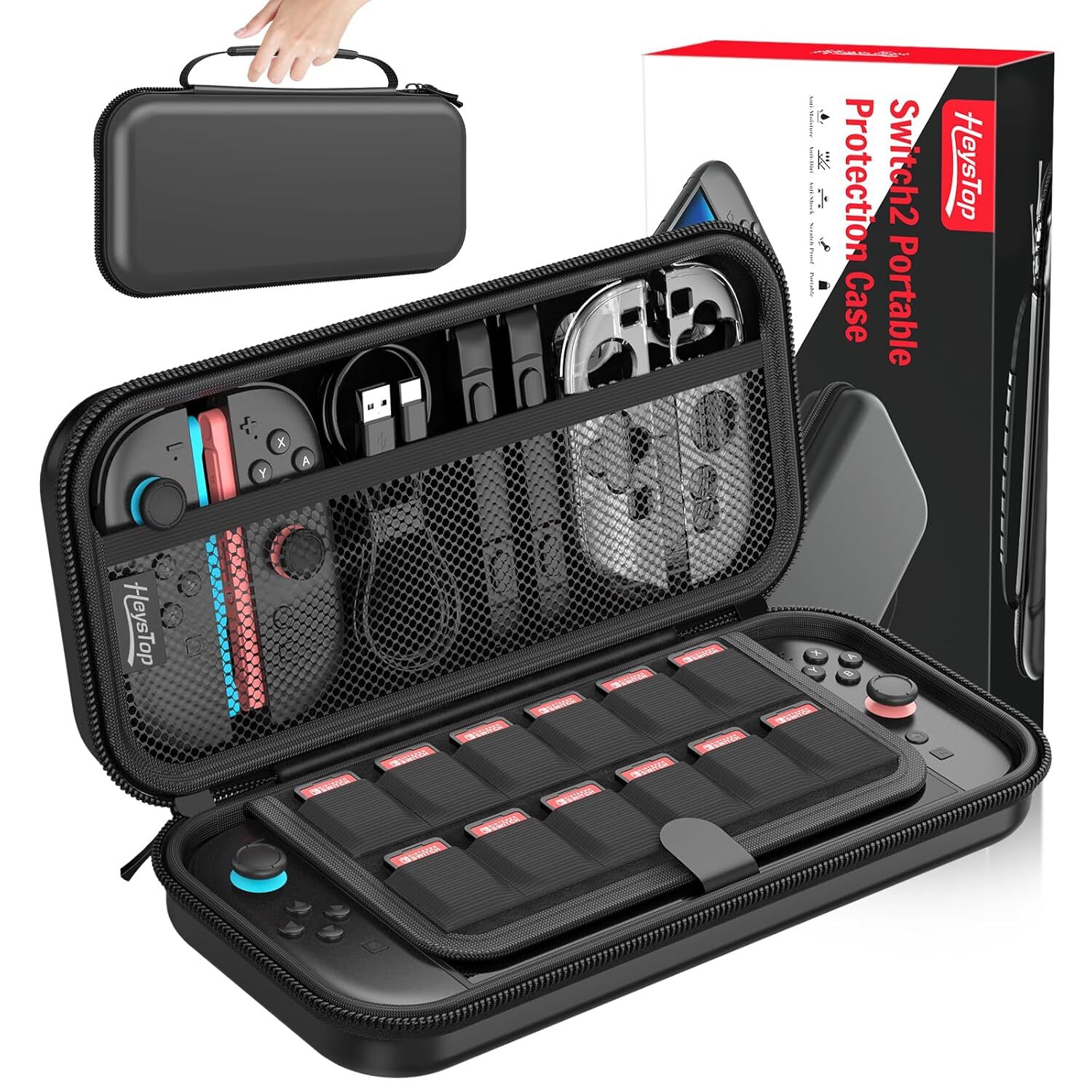 Carrying Case for Nintendo Switch 2 +12 Game Cartridge Slot Portable Bag 2025