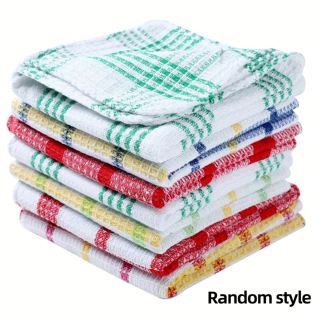 12 Pcs Kitchen Dish Cloths Cotton Super Cleaning Absorbency Towel Washing Rags