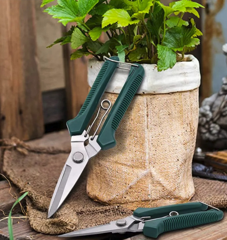 1pc Garden Pruning Shears Stainless Steel Bonsai Scissors Cutter – NEW