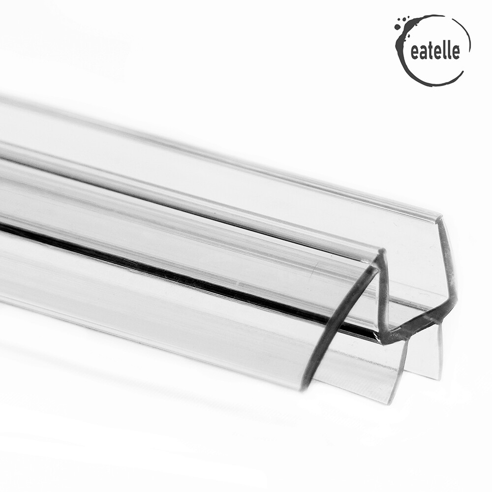 Eatelle 1/4-Inch 6mm Frameless Shower Door Sweep Bottom Seal Wipe Drip Rail 36″L