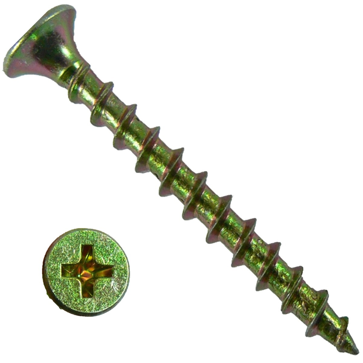 DRYWALL SCREWS: Coarse Yellow Zinc Drywall Screw (1″-4″) Phillips Wood Screws