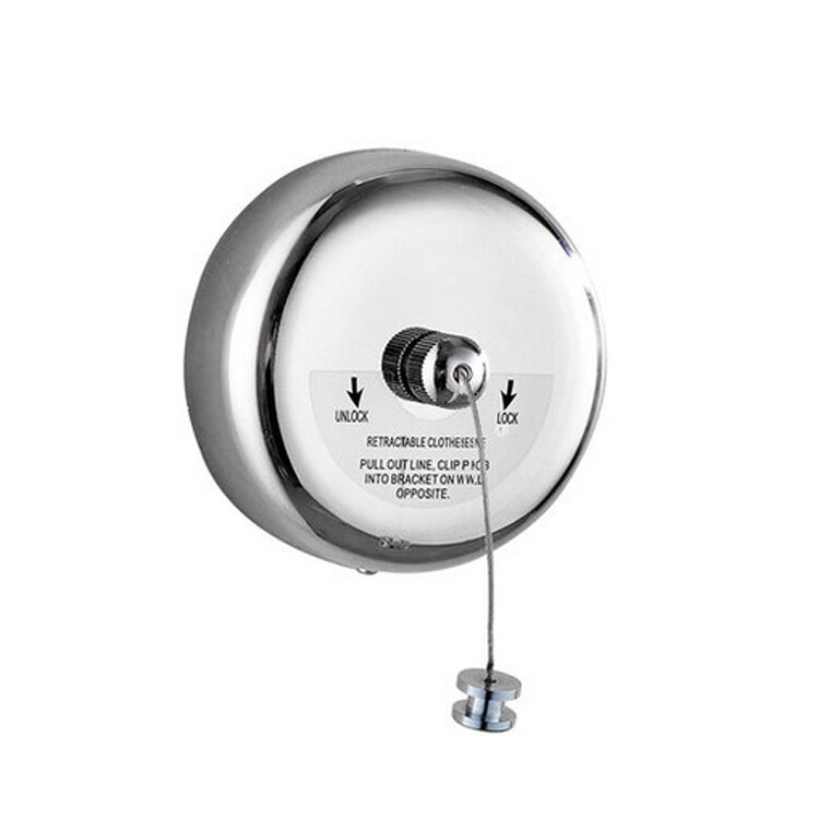 TECHTONGDA Stainless Steel Retractable Indoor Single Clothes Line 9feet /2.8m