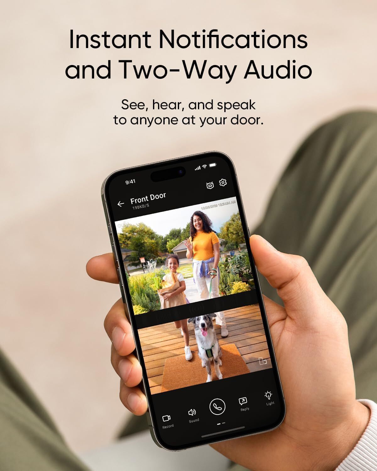 eufy 2K Smart Video Doorbell Security Camera Human Detection Wi-Fi Chime|Refurb