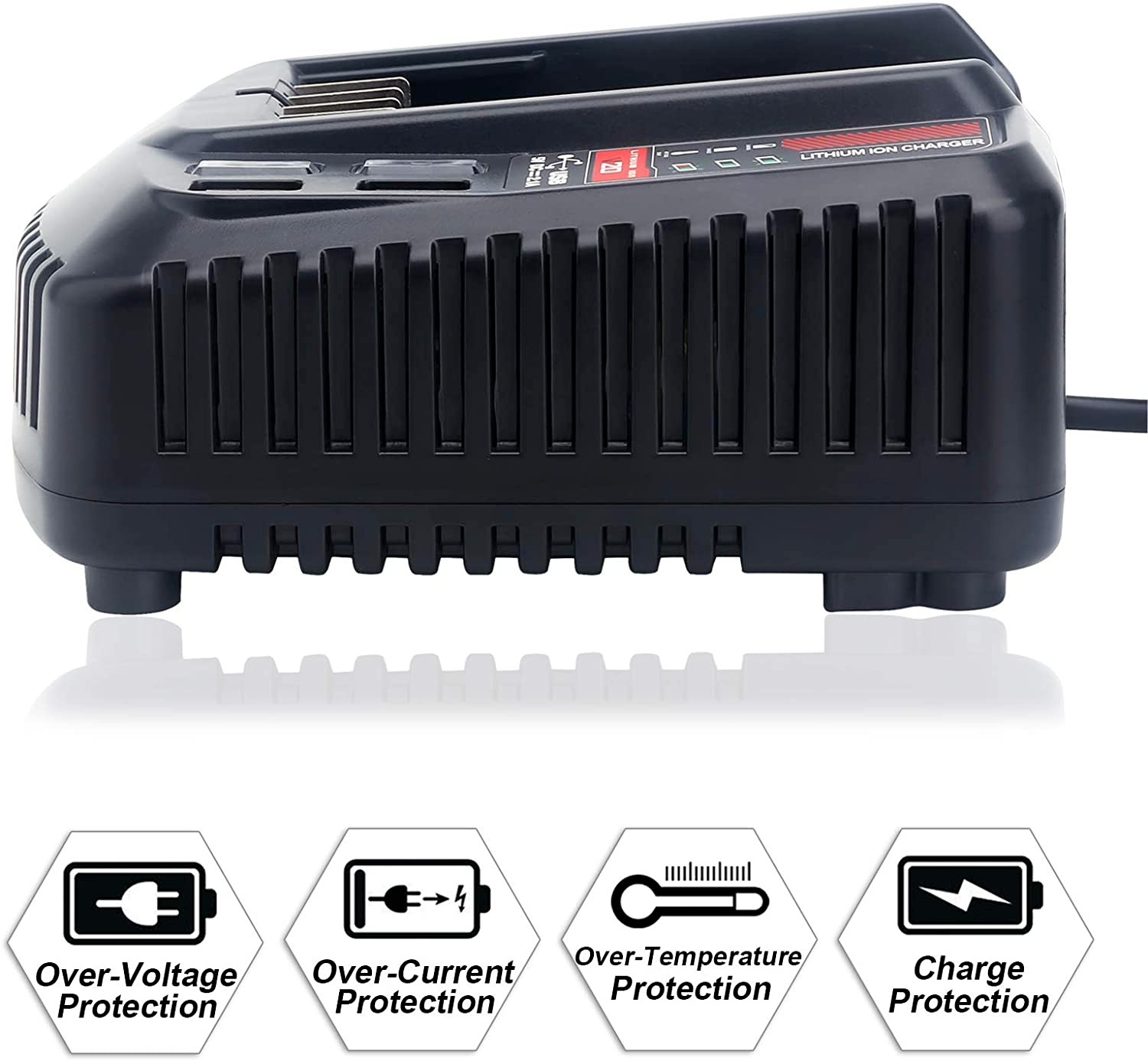 V20 20V Charger For Craftsman Lithium-ion Battery for CMCB201 CMCB202 CMCB203 US