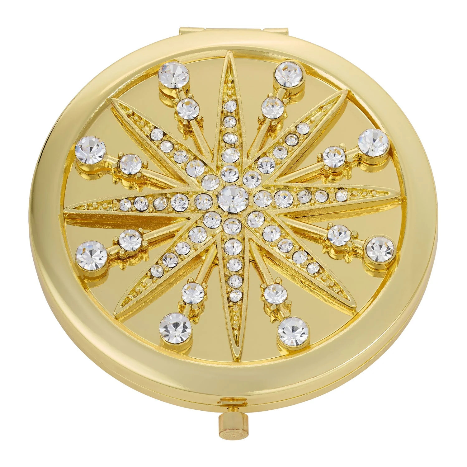 New in Box – Olivia Riegel Gold Starburst Compact Mirror