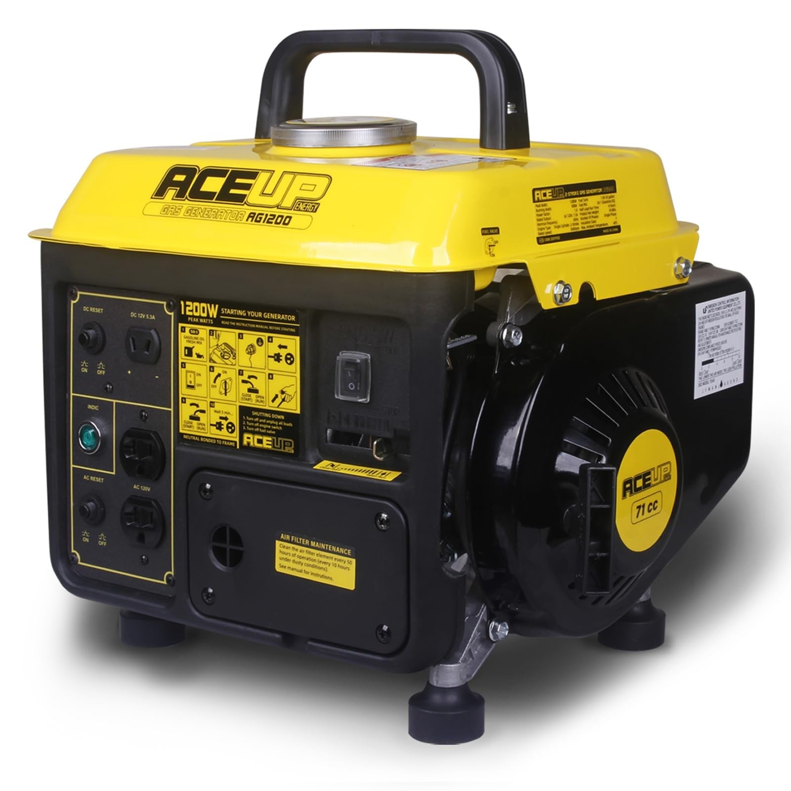 Aceup Energy Generator List 1200W 1500W 2300W 2500W 4350W 4000W 4500W 8000W