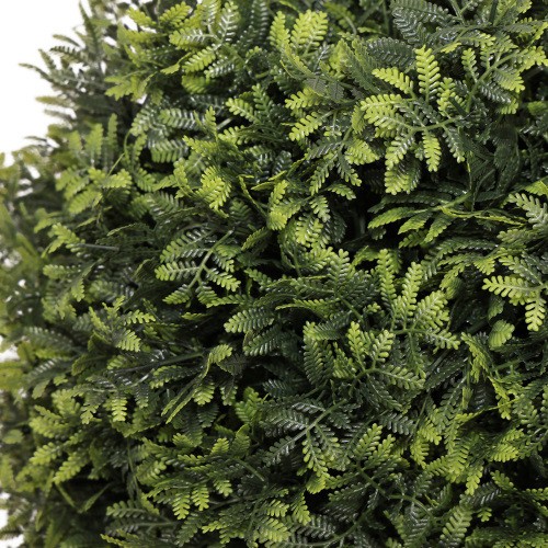 22in Artificial Topiary Boxwood Ball Trees Faux Evergreen Potted Shrubs,2pcs/set