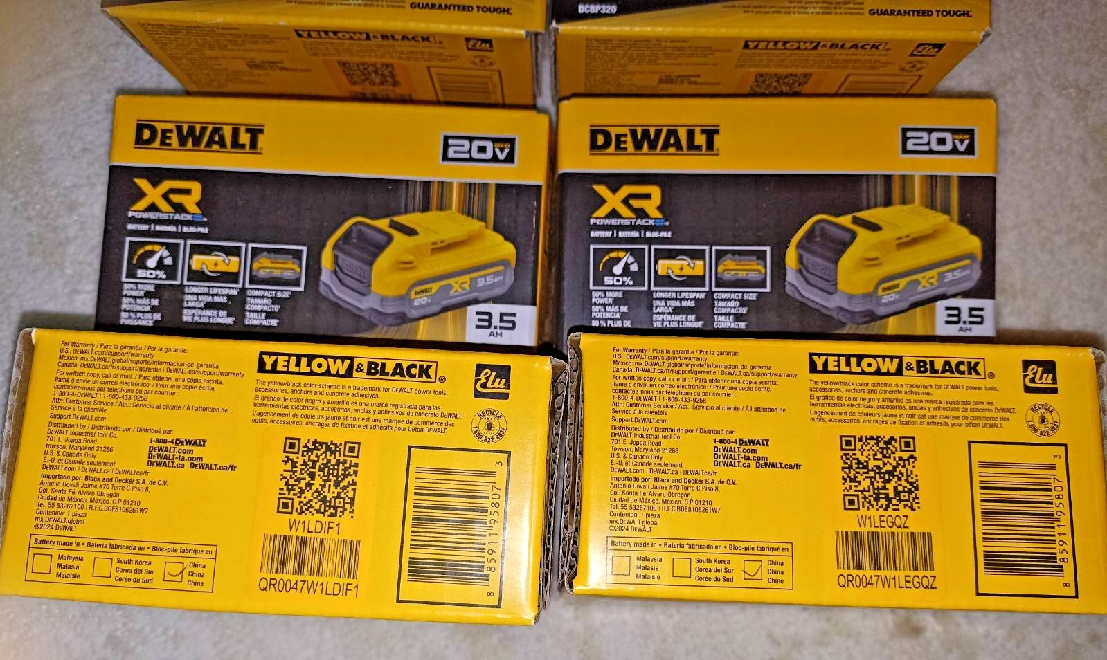 NEW DEWALT DCBP320 20V MAX XR POWERSTACK Lithium-Ion 3.5Ah Battery