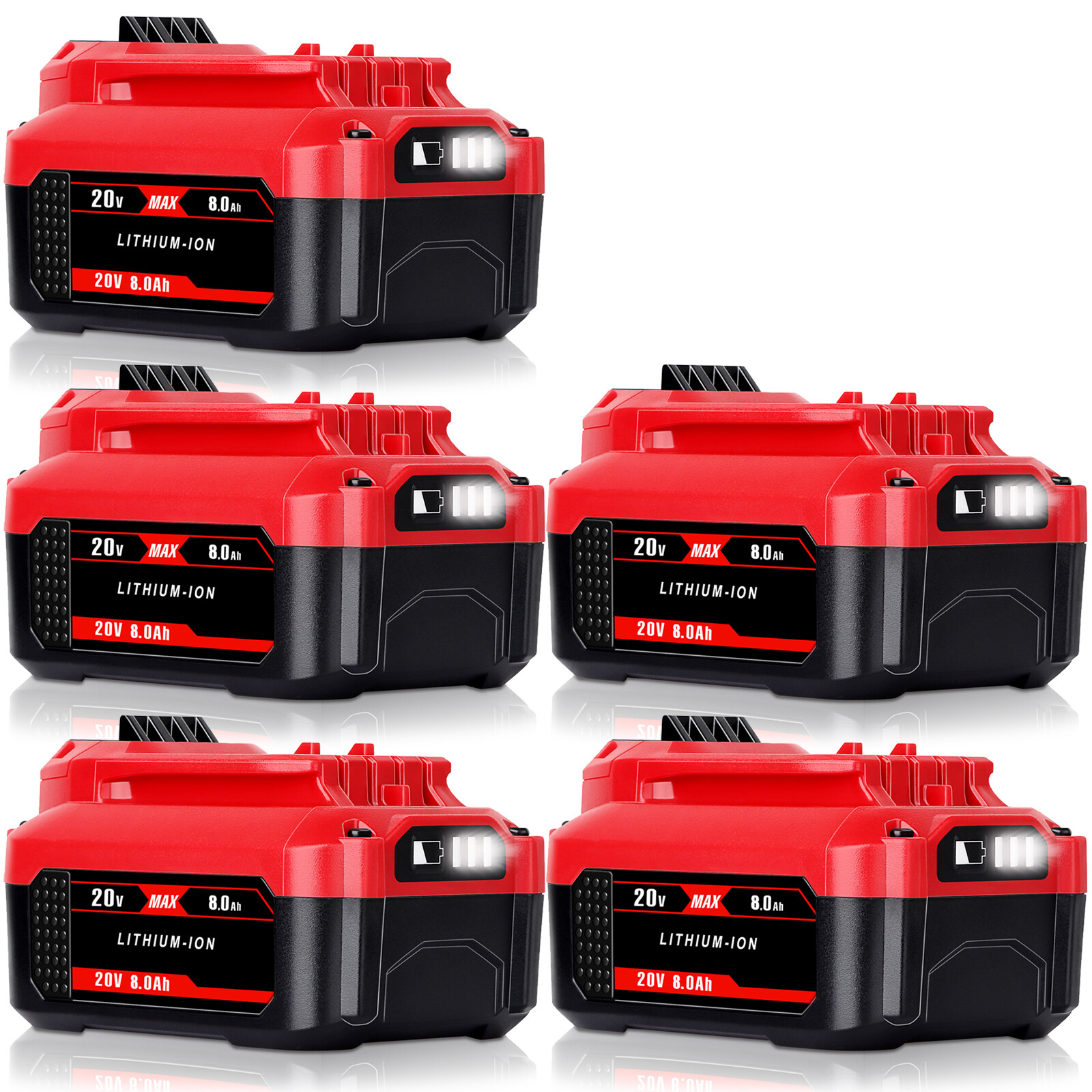 1/6 X For Craftsman 20V 8.0Ah Lithium-ion Battery Pack CMCB205 CMCB204 CMCB202