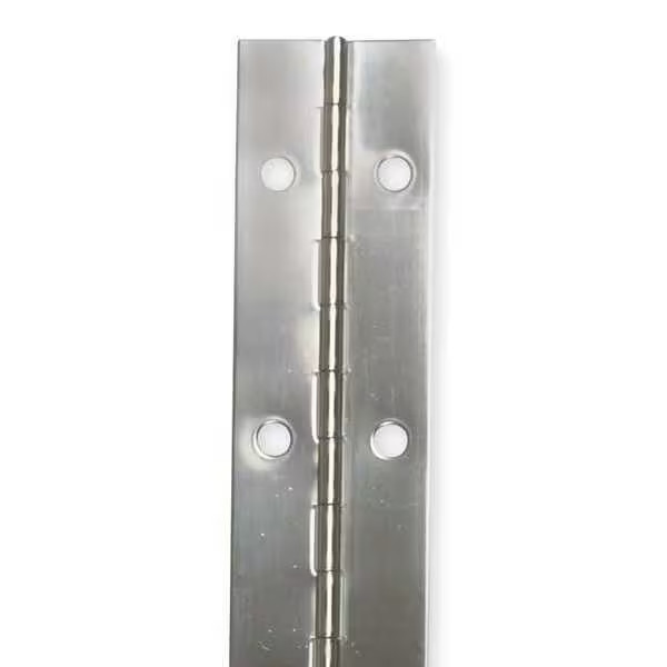 Stainless Steel Piano Hinge 1-1/2 x 3′ Full Surface Continuous Non-removable Pin