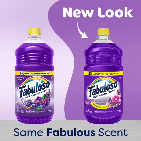 Fabuloso Multi-purpose Cleaner 2x Concentrated | Lavender | 56 Oz 2 Pack