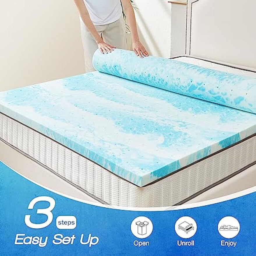2 Inch Mattress Topper Twin King Full Queen Comfortable Memory Foam Bed Topper