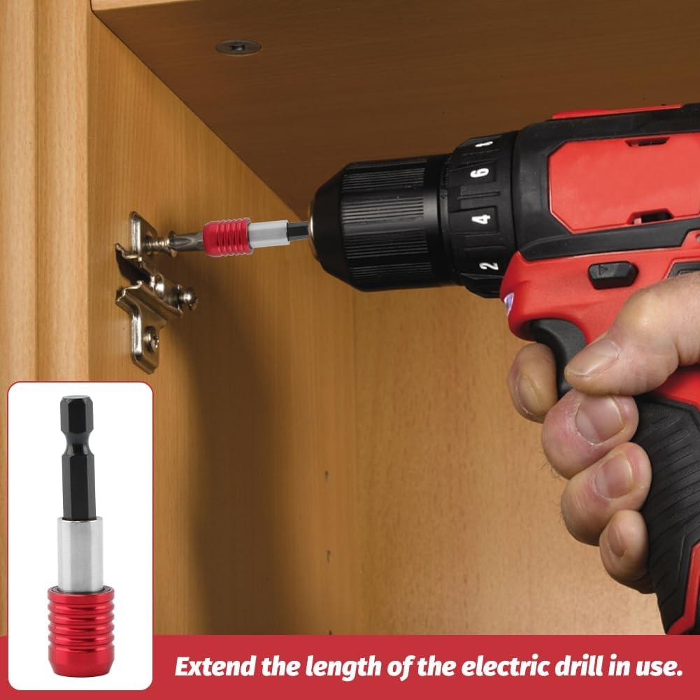 4Pack Magnetic Drill Bit Extension Set 1/4″ Hex Shank Impact Driver Quick Change