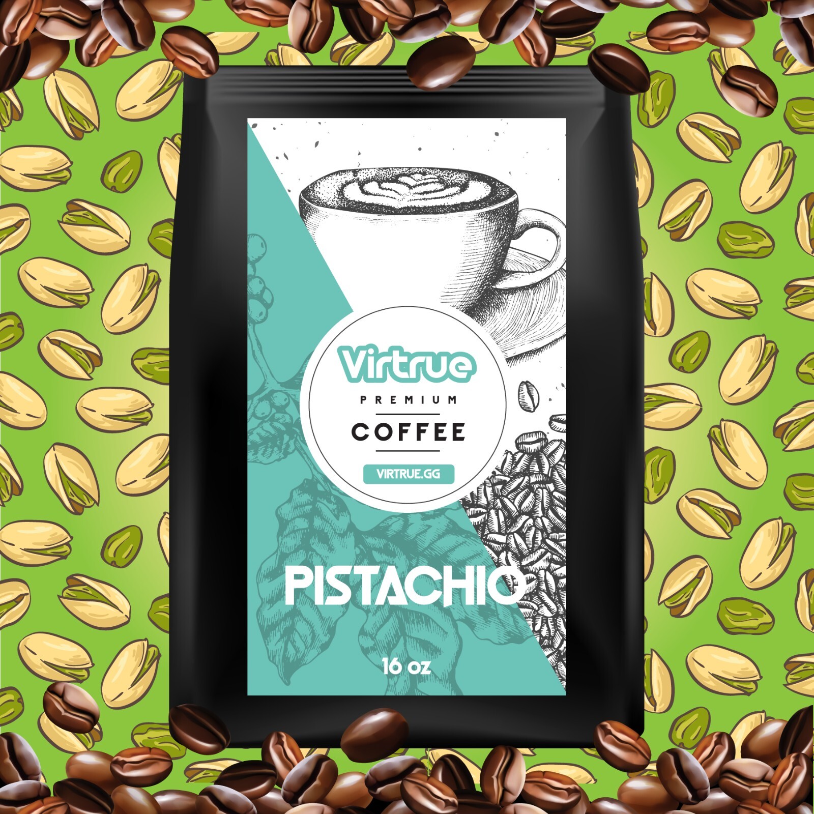 Flavored Coffee 16oz | Flavored Coffee Bags | Ground Coffee | S’more & Pistachio