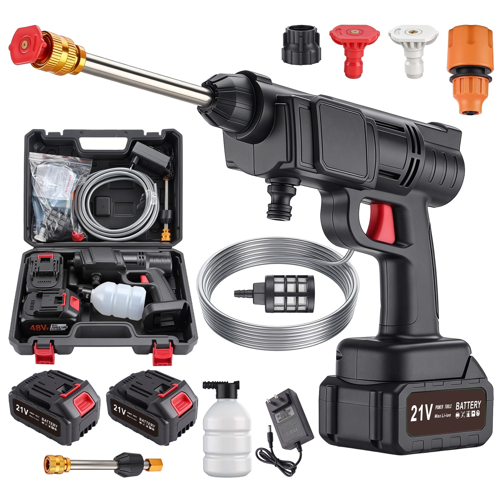 Water Pressure Washer For balconies decks US 70 dB Cordless 1.2mpa/145PSI