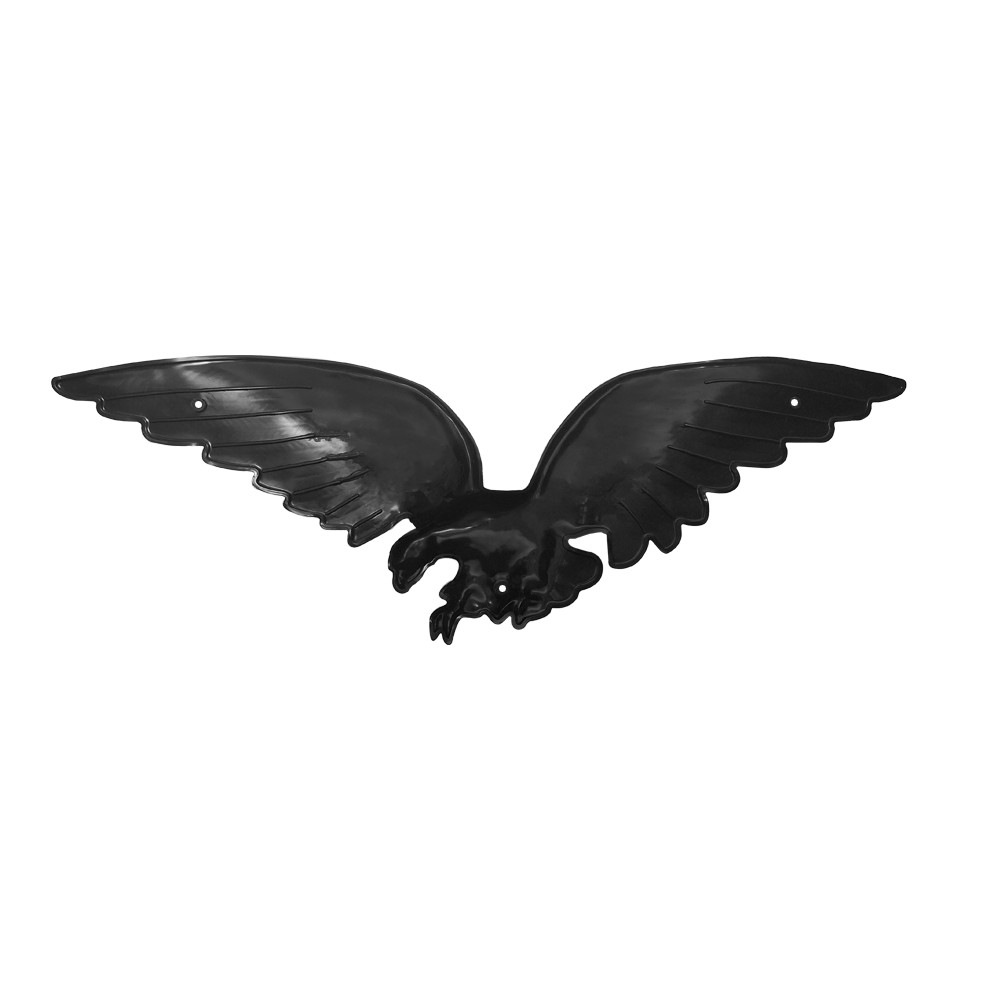 Eagle Wall Mount, Black PVC, 29W x 8.5H inches, Americana Outdoor Decor