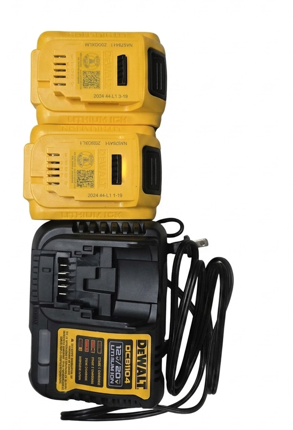 DEWALT 20V MAX Lithium-Ion Battery 2-Pack and Charger DCB205-2C