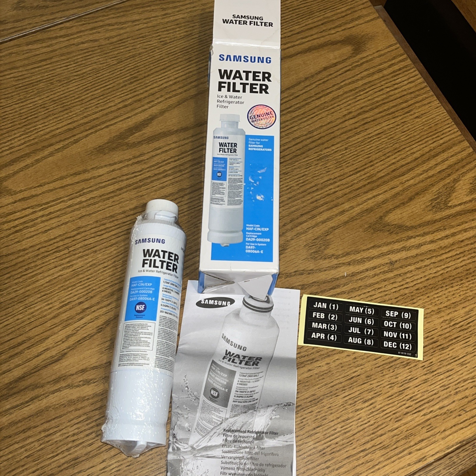 SAMSUNG Water Filter for Refrigerator Water and Ice DA29-00020B, 1 PACK Sealed