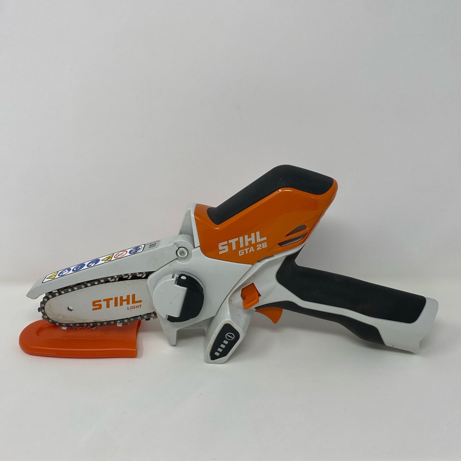 STIHL GTA 26 4in Mini Chainsaw Orange/White – Tool+Charger, No Battery