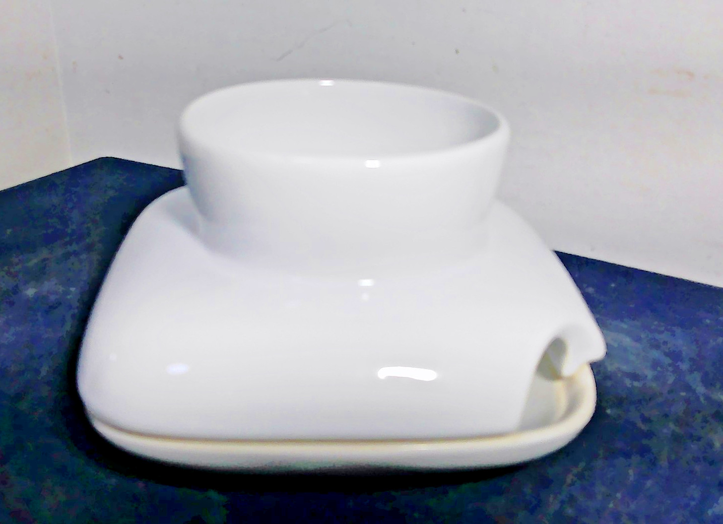 VTG Sagaform Herb Pot White Stoneware Pascal Charmolu Sweden 2005