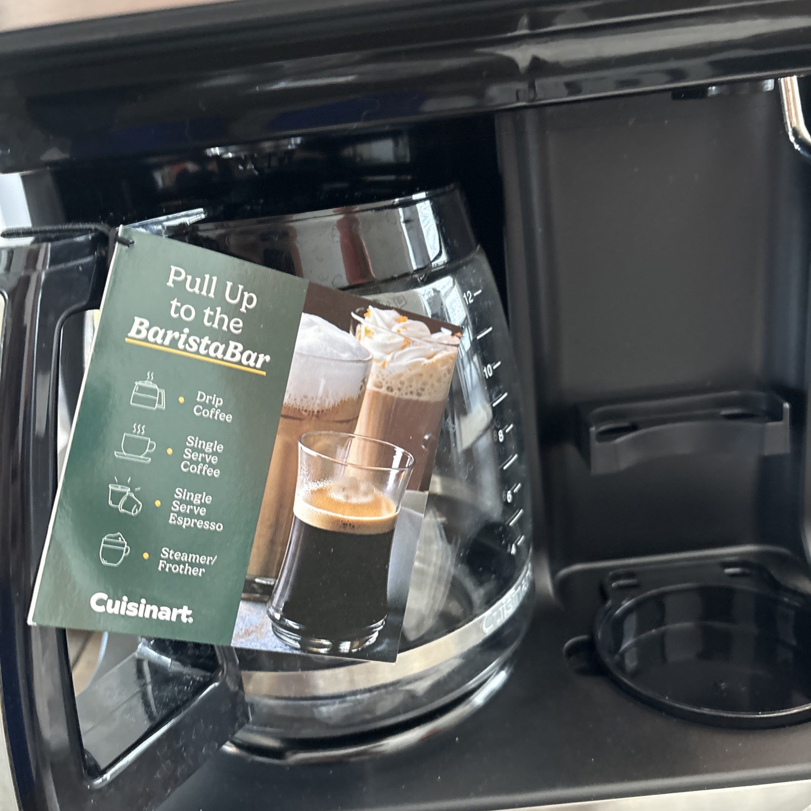 Cuisinart Coffee Center Black Barista Bar 4-in-1 Coffee Maker