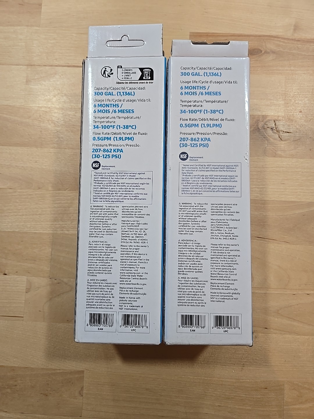 2 Pack Samsung OEM DA29-00020B Refrigerator Water Filter