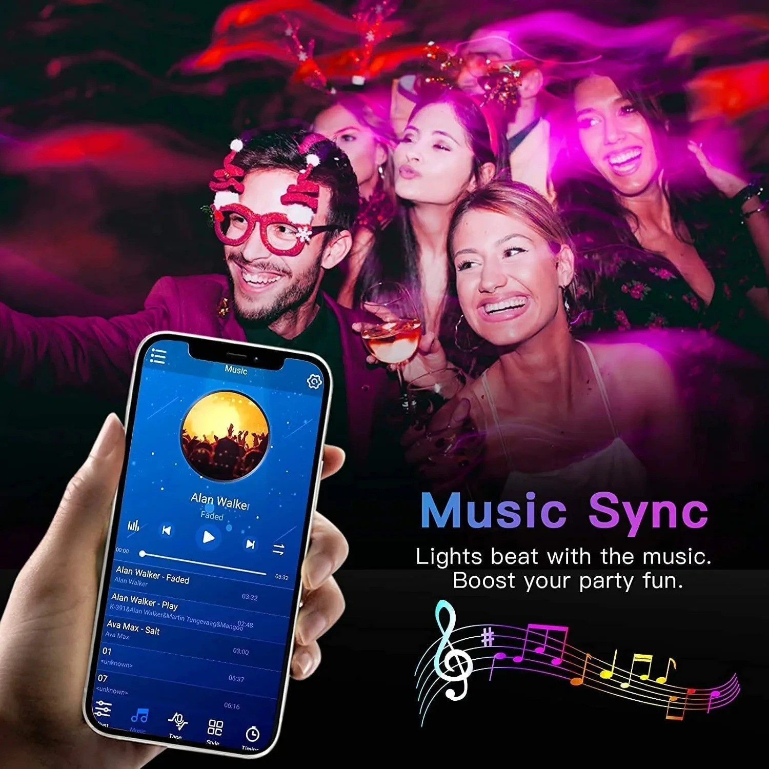 Bluetooth LED Strip Lights Smart SMD 5050 APP Remote RGB TV Backlight Home Décor