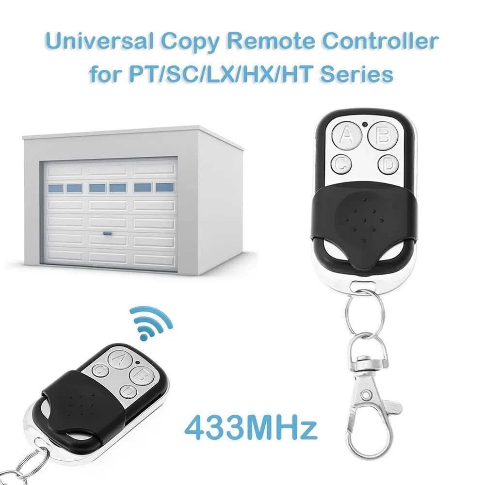 5 X Universal Garage Door Remote 433MHz Electric Cloning Control Key Fob Opener