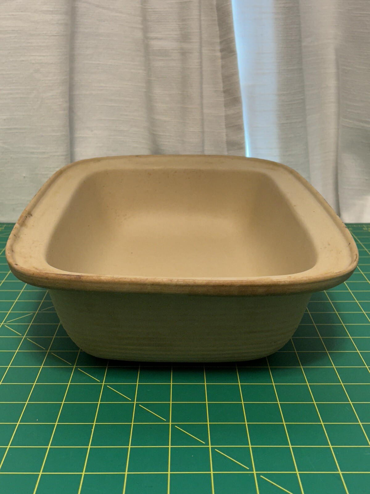 PAMPERED CHEF Family Heritage Classics STONEWARE Rectangular Lid Bowl Baker 1435