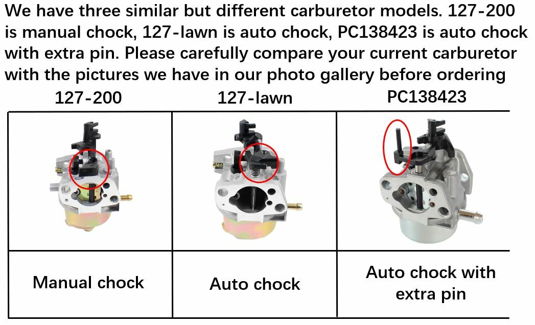 Carburetor For Cub Cadet 25A-262J709 Wheeled String Trimmer