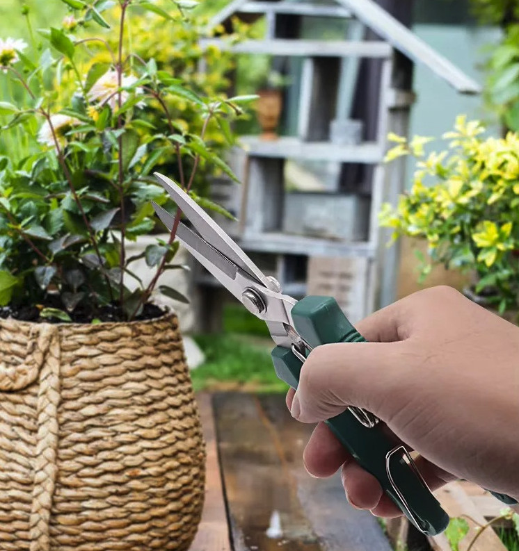 1pc Garden Pruning Shears Stainless Steel Bonsai Scissors Cutter – NEW
