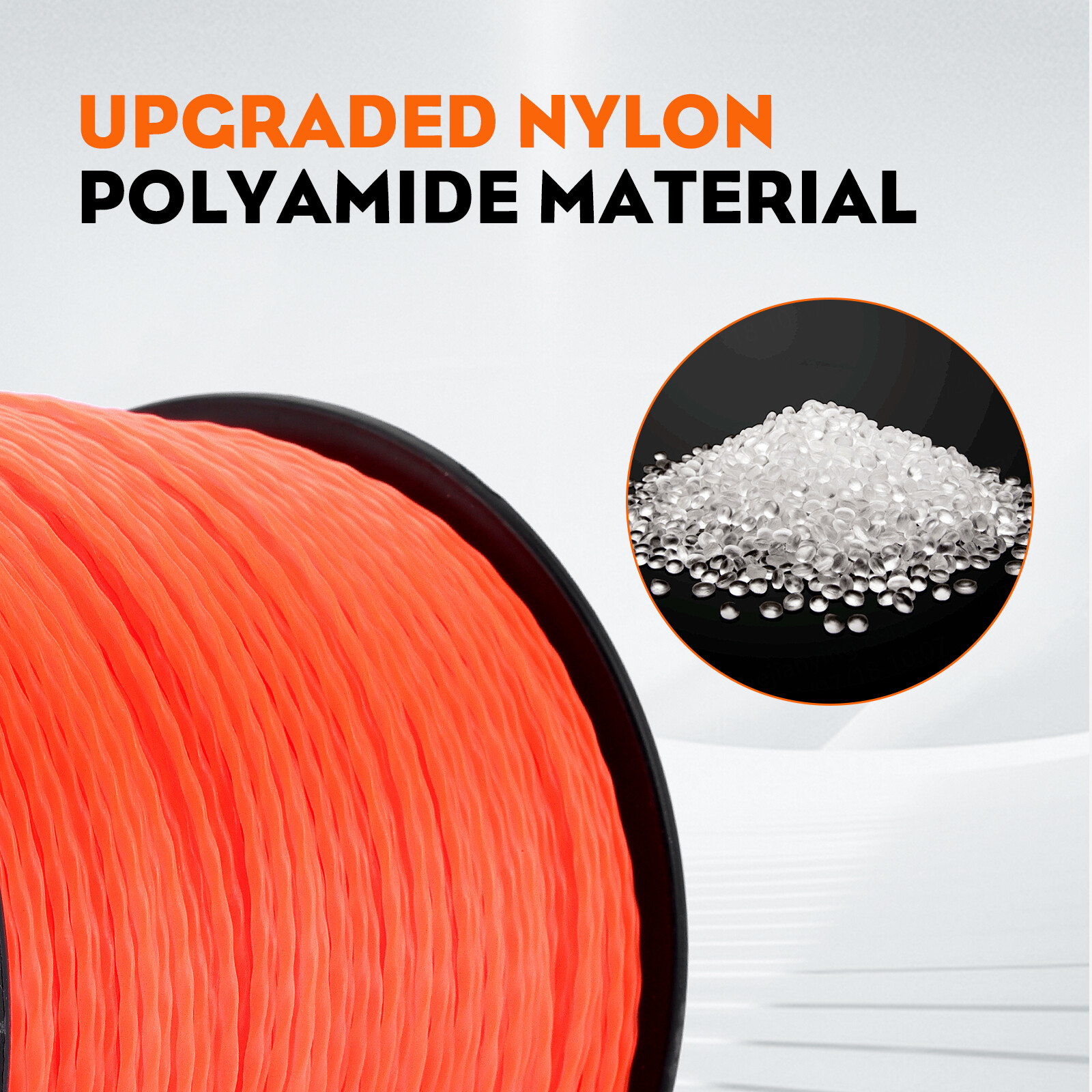 5LB .095″ Weed Eater String , Commercial Grade Round Twist Nylon Trimmer Line