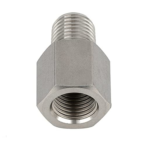 Yoebor 304 Stainless Steel Pipe 1/8″ NPT Male x 1/8″ G Female Thread 1 Pcs