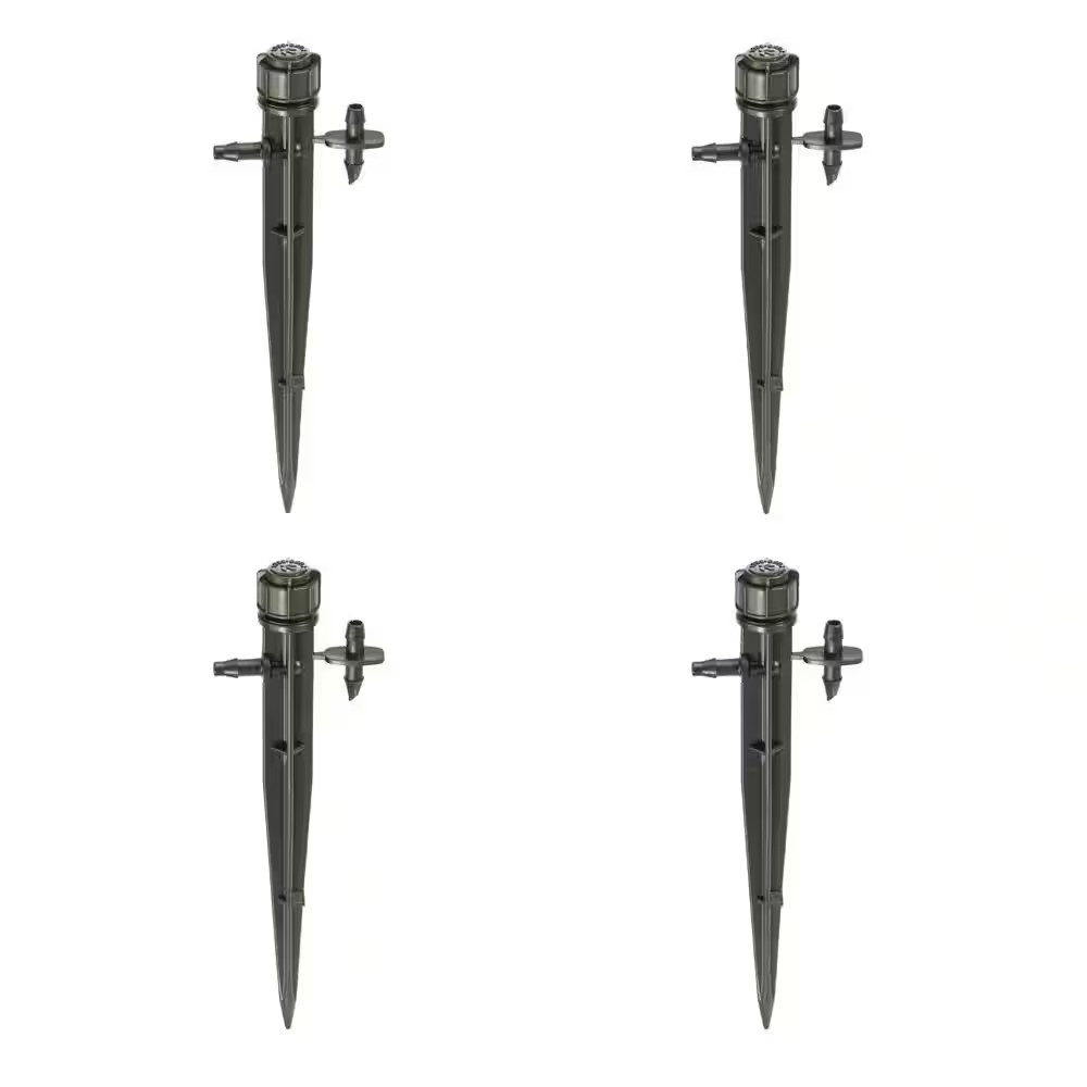 0-35 GPH Full Circle Pattern Micro-Umbrella Micro Bubblers on Stake (4-Pack)