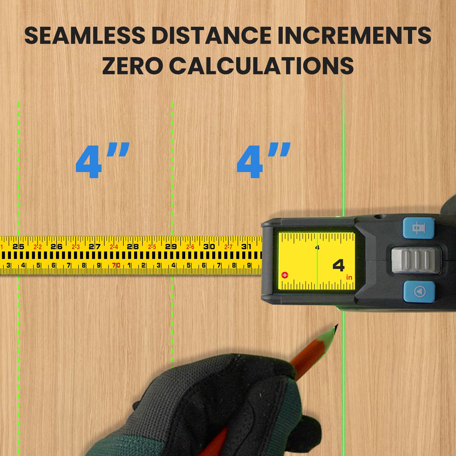 Digital Tape Measure -3 In 1 Professional Accurate Measuring Tool With Bluetooth