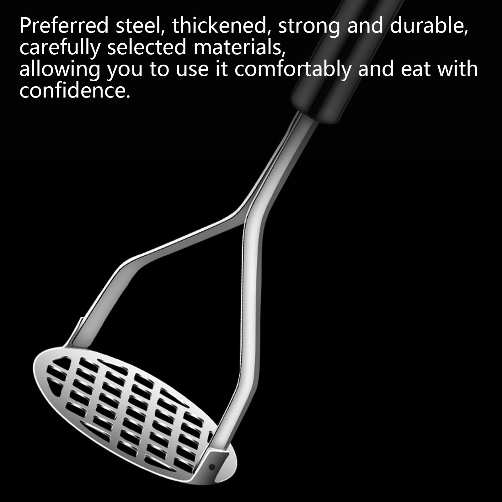 Stainless Steel Manual Potato Press Kitchen Tool Potato Masher Home Food Grater