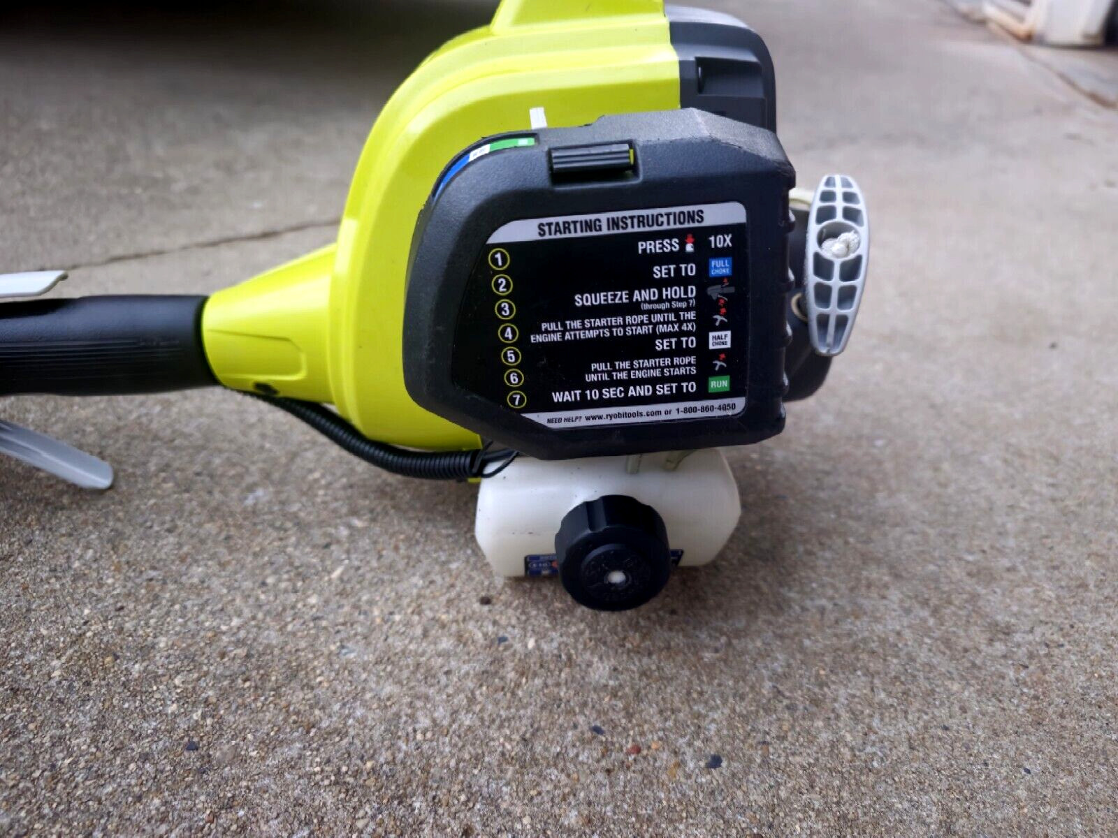 Ryobi 2-Cycle Gas String Trimmer 25cc Full Crank Weed Eater Straight Shaft