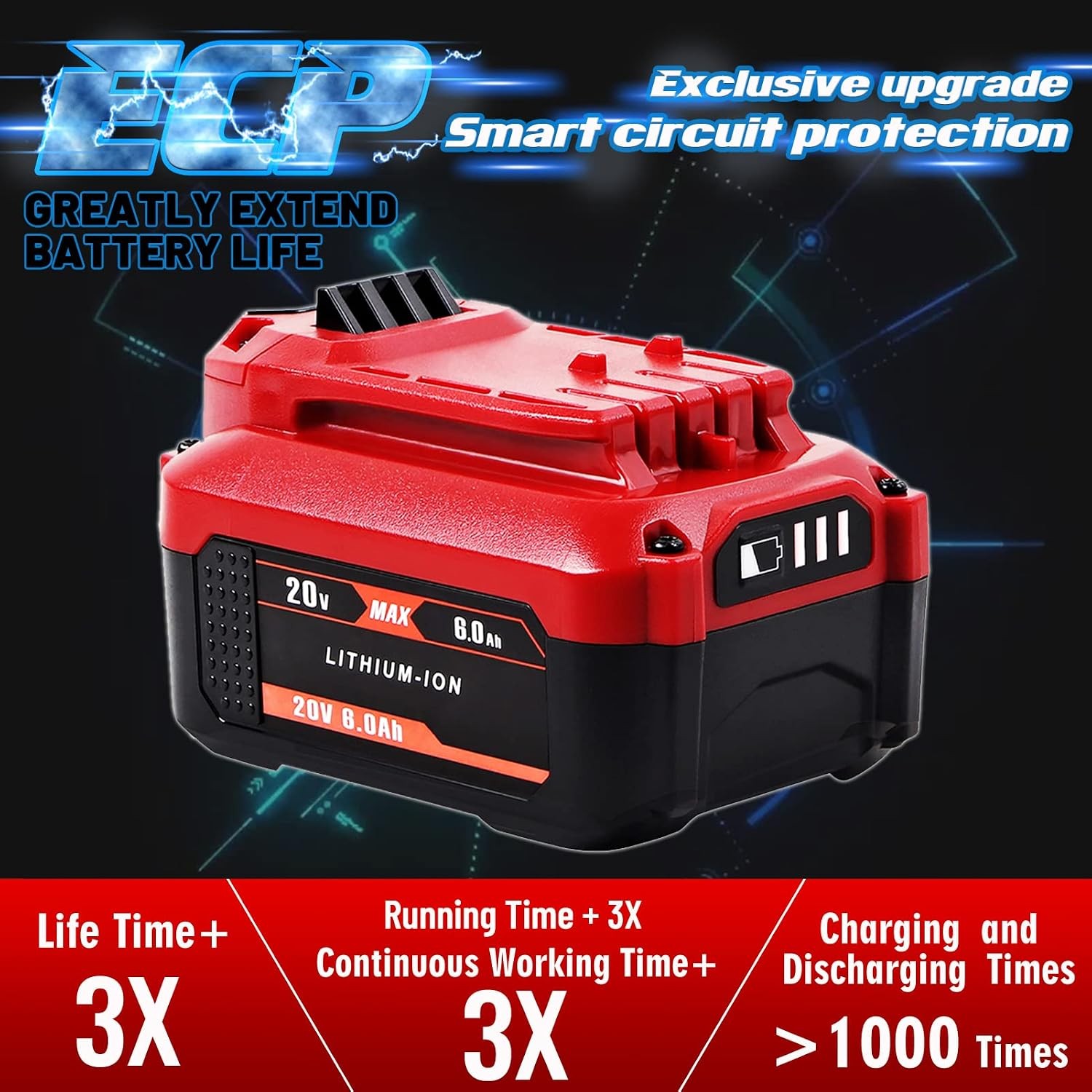 2PACK 8.0Ah For Craftsman V20 MAX Battery CMCB205 CMCB204 CMCB206 CMCB203 USA