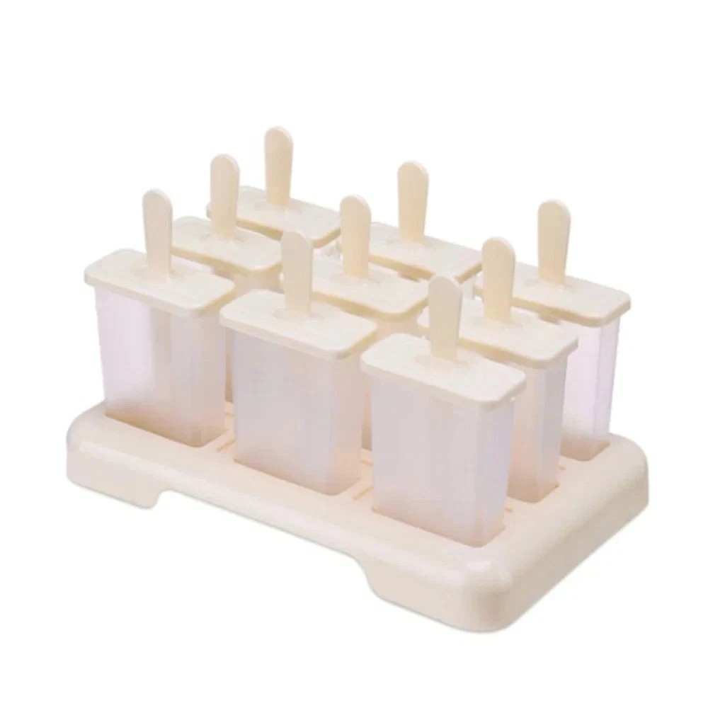 1pcs 9-in-1 DIY Ice Cream Popsicle Mold with Tray – Easy Homemade Frozen Maker