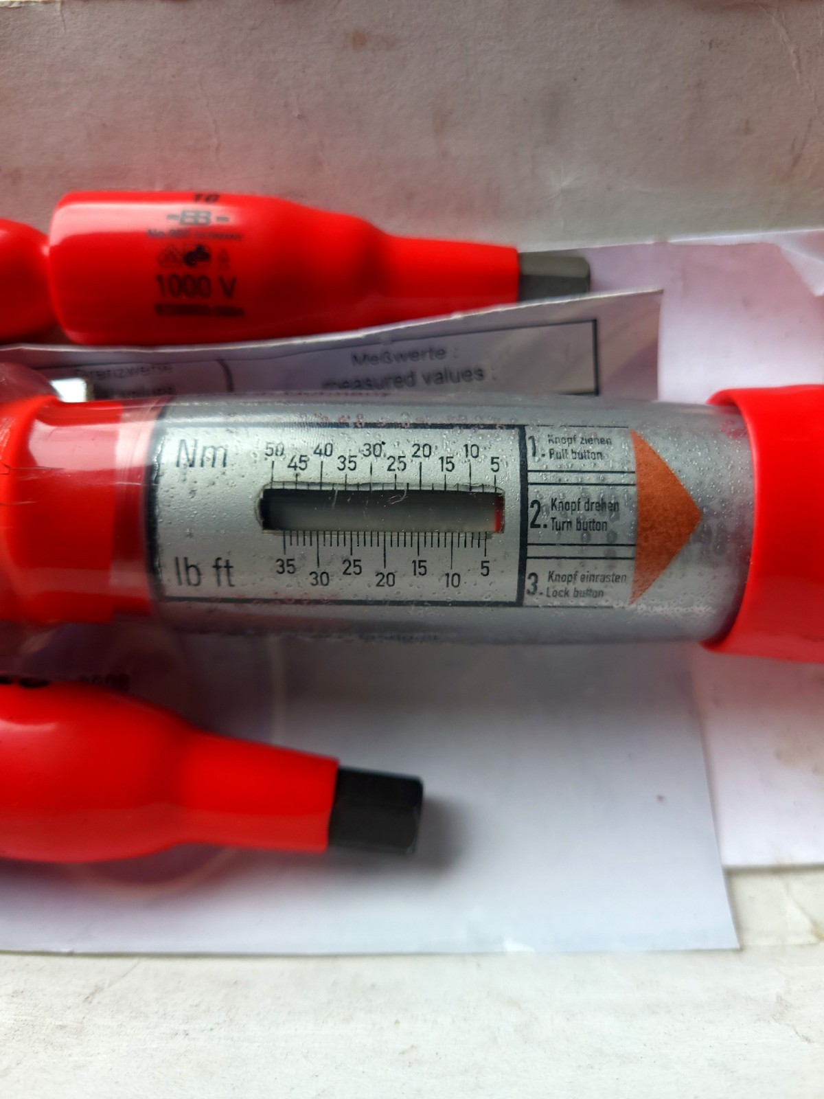 Wiha 307-3/8 3/8” Insulated Torque Wrench 1000V 0-50 Nm 0-35 lbf ft Tool